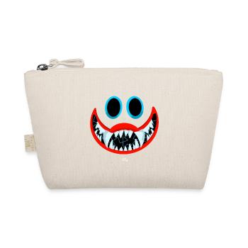 Kinetic Blue Toothed Smile - Organic Pouch - nature - Front