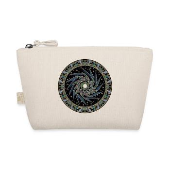 Star Swirl Mandala - Organic Pouch - nature - Front