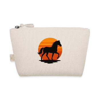 Sunset Horse Silhouette - Organic Pouch - nature - Front