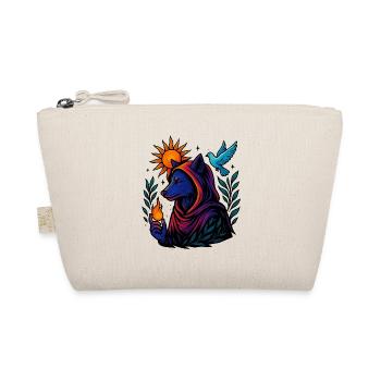 Spirit Flame – Art of the Cosmic Wolf - Organic Pouch - nature - Front