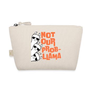 Not our Problama 3 Lamas Freunde Team Sonnenbrille - Bio-Täschchen - Natur - Vorne