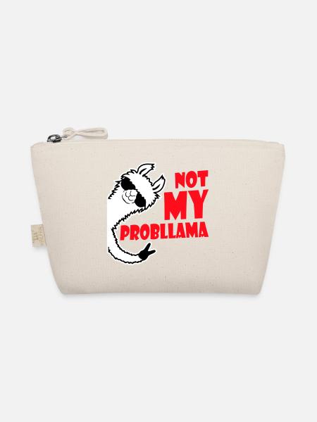 Lama Cool Sunglasses Not My Problama Peace Hand - Organic Pouch - nature - Front