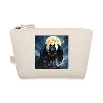 Winged wolf under full moon - Organic Pouch - nature - Front