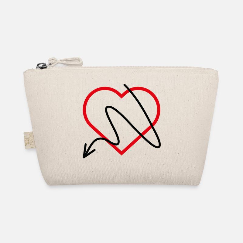 Coeur rouge avec flèche Trousse biologique