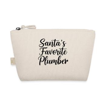 Santa's Favorite Plumber - Bio-Täschchen - Natur - Vorne