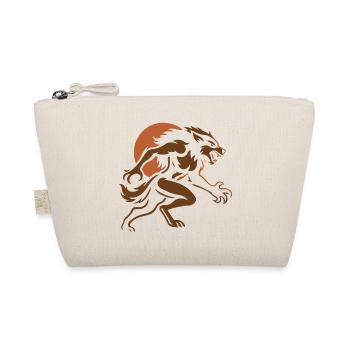 Brown wolf in the storm - Organic Pouch - nature - Front