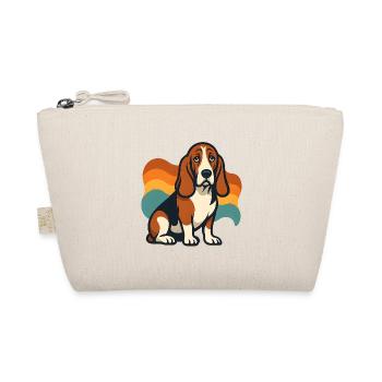 Basset hound Chien en vagues colorées - Trousse biologique - nature - Devant