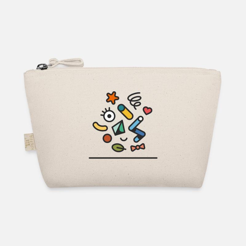 Doodle coloré abstrait Joyeux Trousse biologique