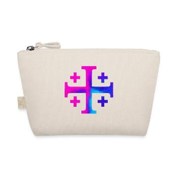 Kairos Kreuz (Jerusalemkreuz) – Galaxie - Bio-Täschchen - Natur - Vorne
