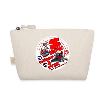 1423-SNOW_BUDDIES_4_EVER_rood-Buchstaben - Bio-Täschchen - Natur - Vorne