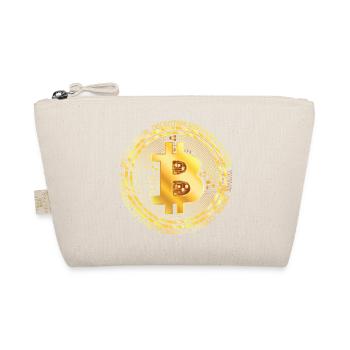 Bitcoin Gold Ring - Bio-Täschchen - Natur - Vorne