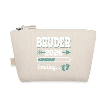 Brother 2026 Loading Siblings-to-be Gift - Organic Pouch - nature - Front