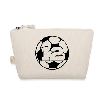 Numéro 12 football - 12e anniversaire  - Trousse biologique - nature - Devant
