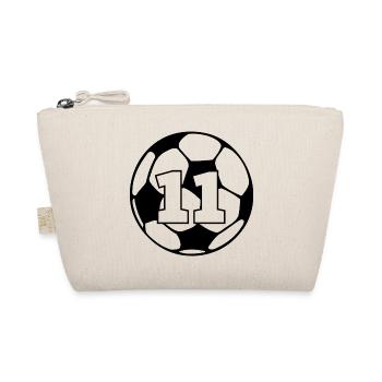 Number 11 football - 11th anniversary - Organic Pouch - nature - Front
