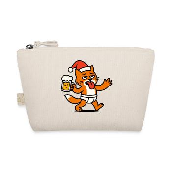 Père Noël Chat Père Noël Bière - Trousse biologique - nature - Devant