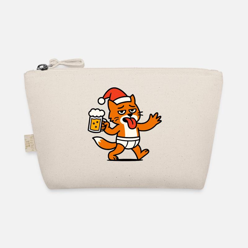 Père Noël Chat Père Noël Bière Trousse biologique