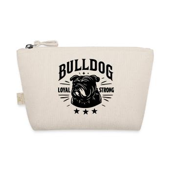 Bulldog Bully loyal Dog Dogge Shirt old english - Organic Pouch - nature - Front