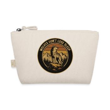 Moonlit night wolf in mountain landscape - Organic Pouch - nature - Front