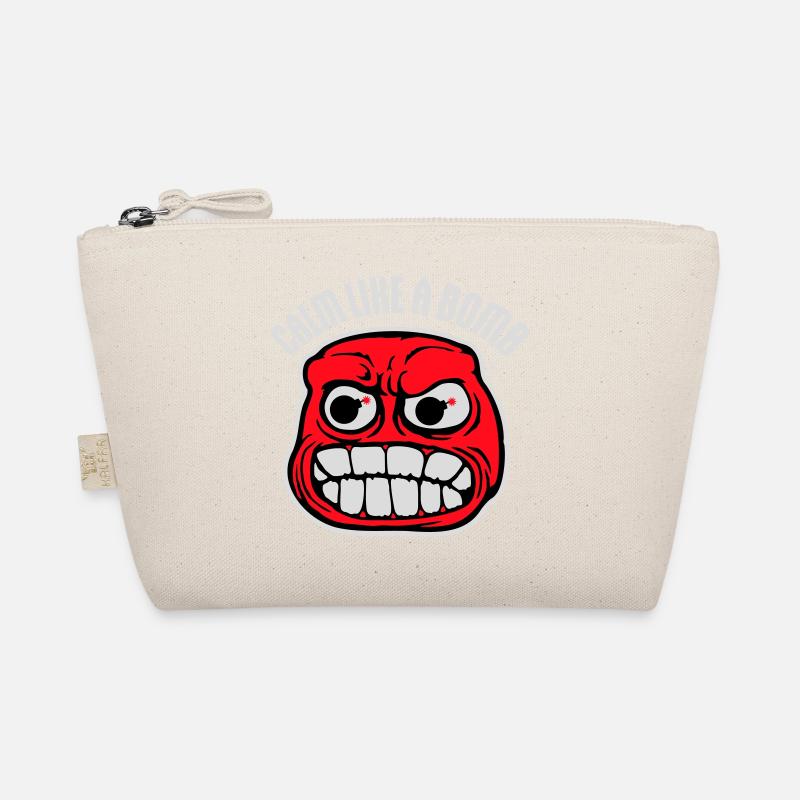 Calm Like Bomb Paradox Irony Humor Explosive Joke Organic Pouch