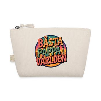 Beste Papa-Welt - Bio-Täschchen - Natur - Vorne
