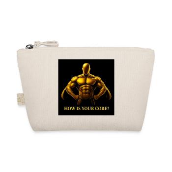 Golden Core Hero Fitness Illustration - Organic Pouch - nature - Front