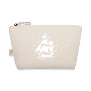 Sailing Sailing Ship Maritim Ahoy - Organic Pouch - nature - Front
