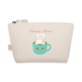 Kakaoliebhaber - Kawaii Winter Becher mit heißer Schokolade - Bio-Täschchen - Natur - Vorne