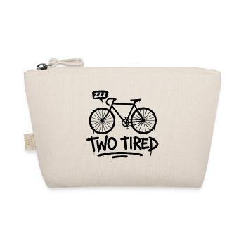 Two Tired – Funny Bicycle Word Game - Organic Pouch - nature - Front