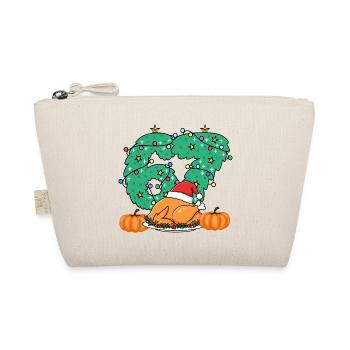 Gobble Christmas Roast Wreath number 67 thankfull - Organic Pouch - nature - Front
