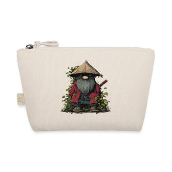 Drôle ninja nain de jardin avec épée - Trousse biologique - nature - Devant