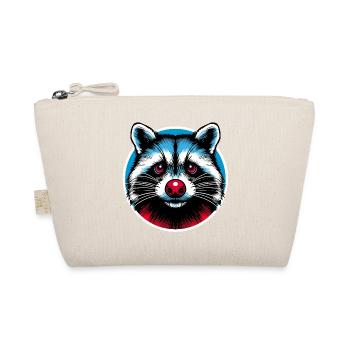 Racoon - I came to stay - Organic Pouch - nature - Front