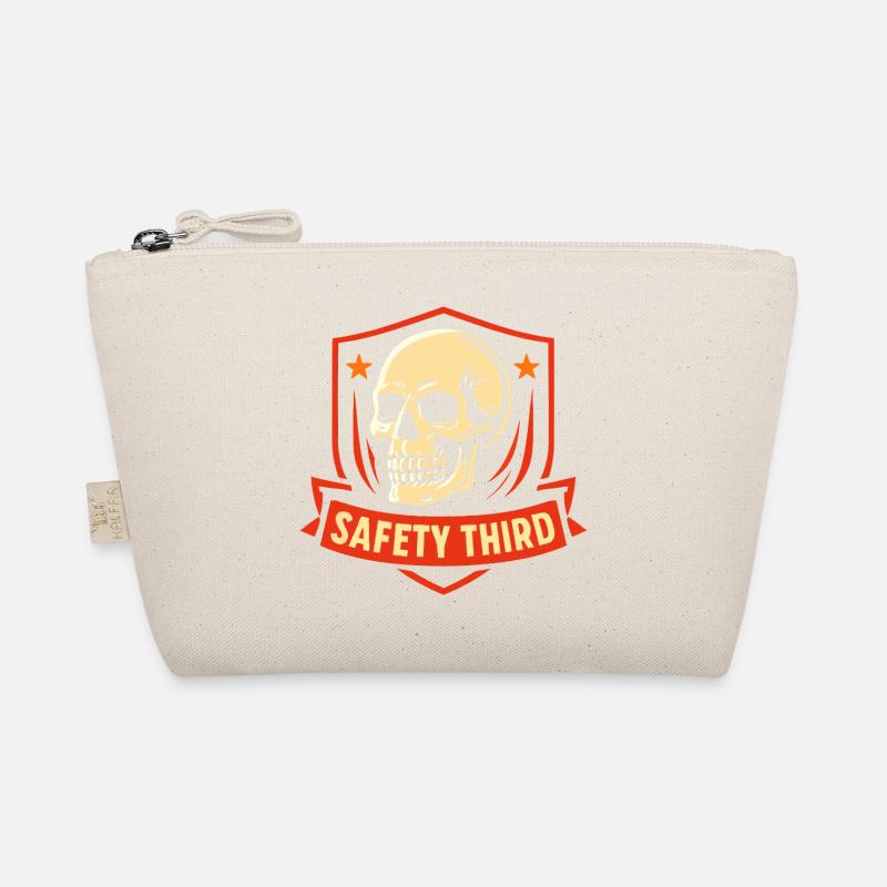 Safety Third Badge Skull Safety Third Organic Pouch
