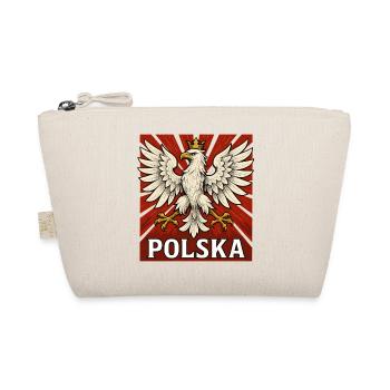 Polska Adler weiß rot Geschenk Polen - Bio-Täschchen - Natur - Vorne
