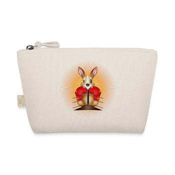 Boxing Kangaroo – Funny Boxer Motif - Organic Pouch - nature - Front