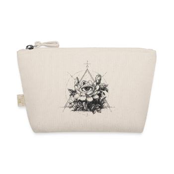 Eye in Triangle Flower Sign - Organic Pouch - nature - Front