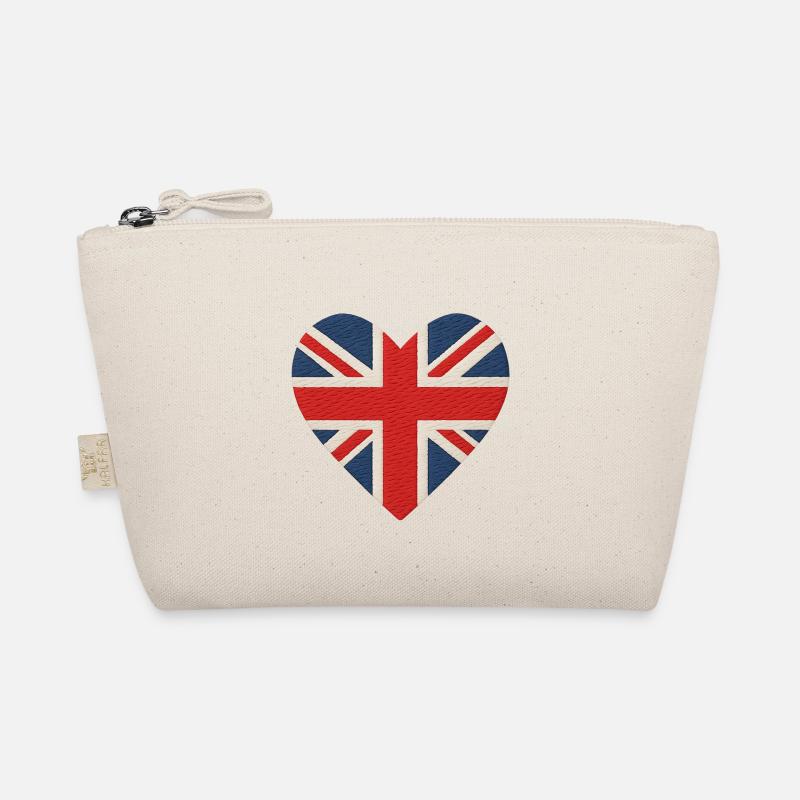 Herz-Flagge Union Jack UK Bio-Täschchen