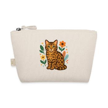 Chat du Bengale parmi les fleurs - Trousse biologique - nature - Devant