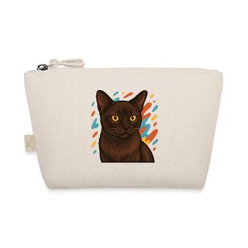 Burmese cat with colorful background - Organic Pouch - nature - Front