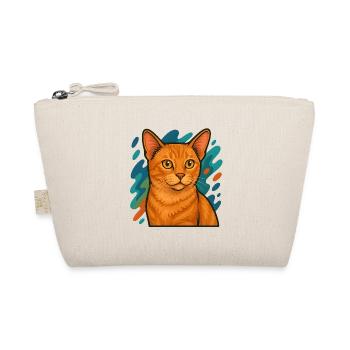 Manx Cat Illustration - Organic Pouch - nature - Front
