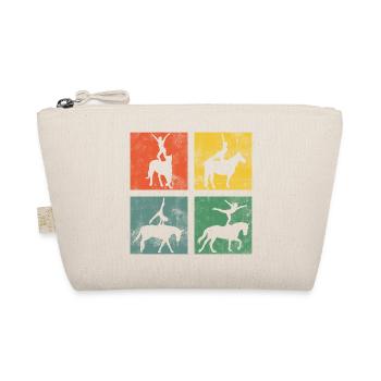 Vaulting Equestrian Riding Horse Gymnastics - Organic Pouch - nature - Front