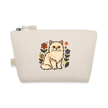 Perserkatze in floraler Pracht - Bio-Täschchen - Natur - Vorne