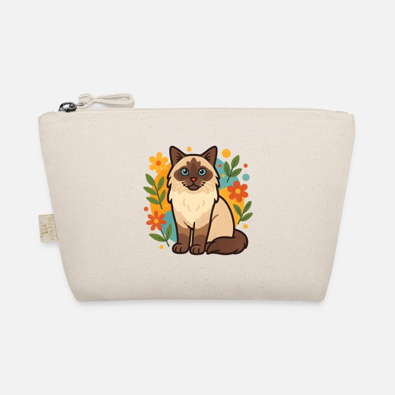 Chat Ragdoll avec cercle de fleurs Trousse biologique