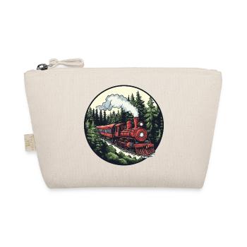 Steam locomotive in the forest - Organic Pouch - nature - Front