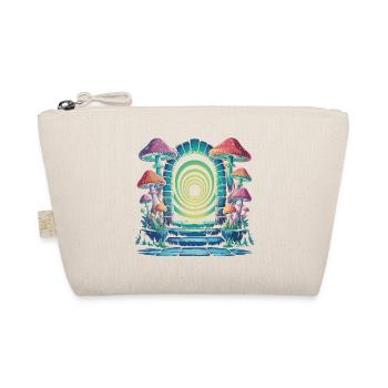 Shroomportal - Cool Funghi Logo - Organic Pouch - nature - Front