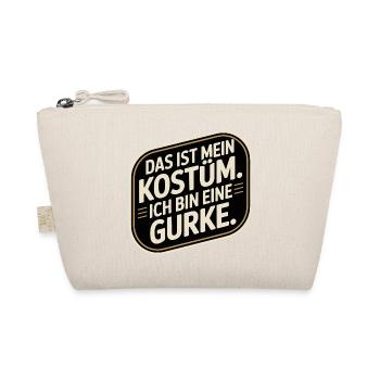 Gurke Das Ist Mein Gurken Kostüm Fasching Karneval - Bio-Täschchen - Natur - Vorne