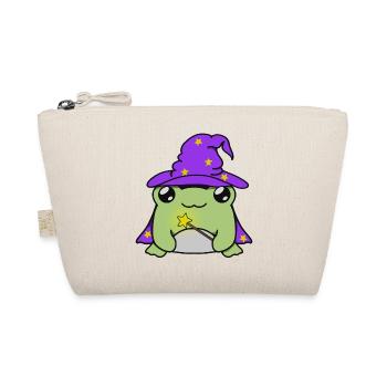Wizard frog with hat - Organic Pouch - nature - Front