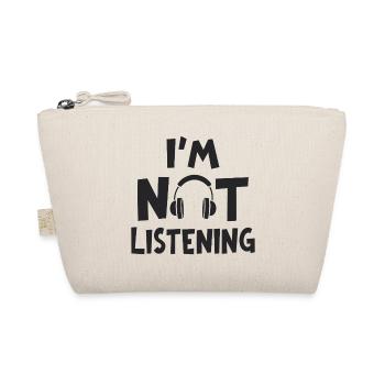 Je n’écoute pas de musique casque d’écoute - Trousse biologique - nature - Devant