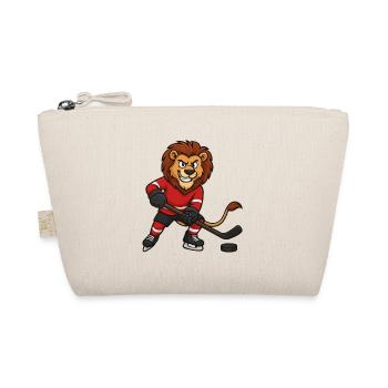 Lion Hockey Comic - Organic Pouch - nature - Front