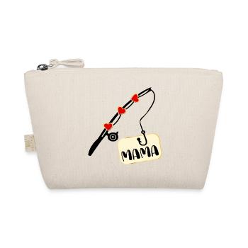 Fishing Rod Fishing Mom Mom - Organic Pouch - nature - Front