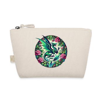 Verdant Phoenix in Rose Circle - Organic Pouch - nature - Front
